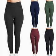 Womens High Waisted Seamless Workout Leggings Butt Lifting Gym Yoga Pants Booty Scrunch Vital Tummy Control Ruched Tights Army Green,S